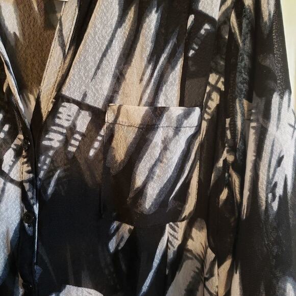 NEW Mirror Image sheer, button down, tunic, cover shirt‎ 3X - Picture 6 of 8